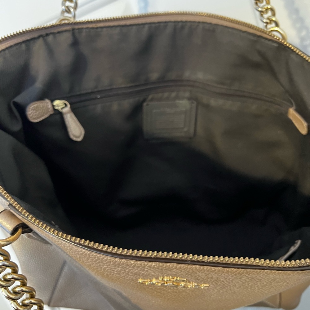 Coach Metallic Gold Ava Tote ๐ - Picture 8 of 11